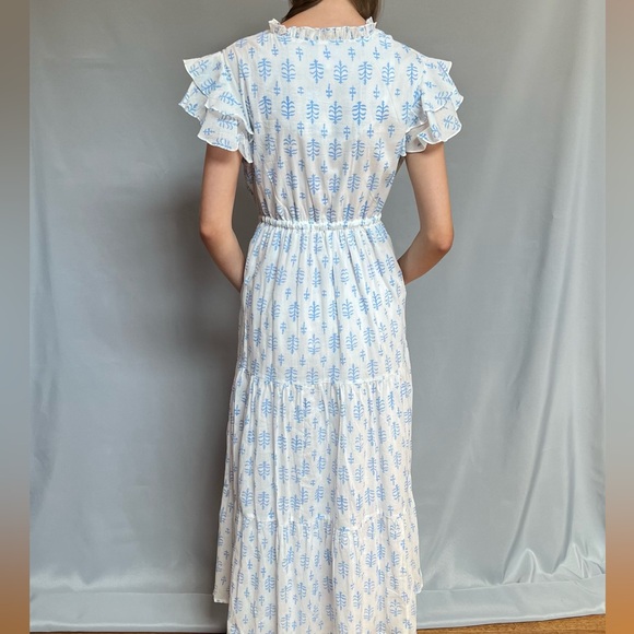 Village Lift block print Gracie dress - Picture 4 of 9